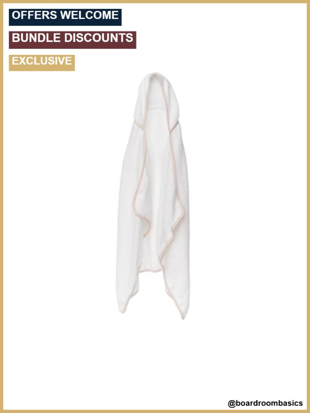 Organic Cotton Hooded Baby Towel Soft Absorbent Bath Towel